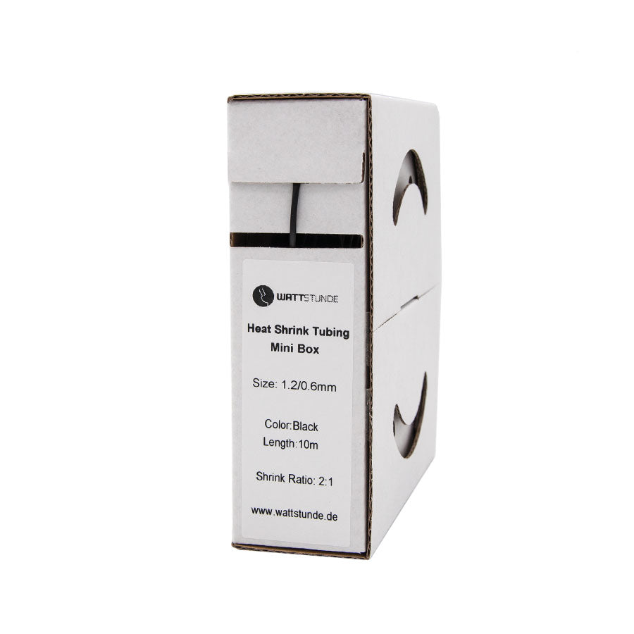 WATTSTUNDE® Schrumpfschlauch 2:1 Box 1,2/0,6 schwarz