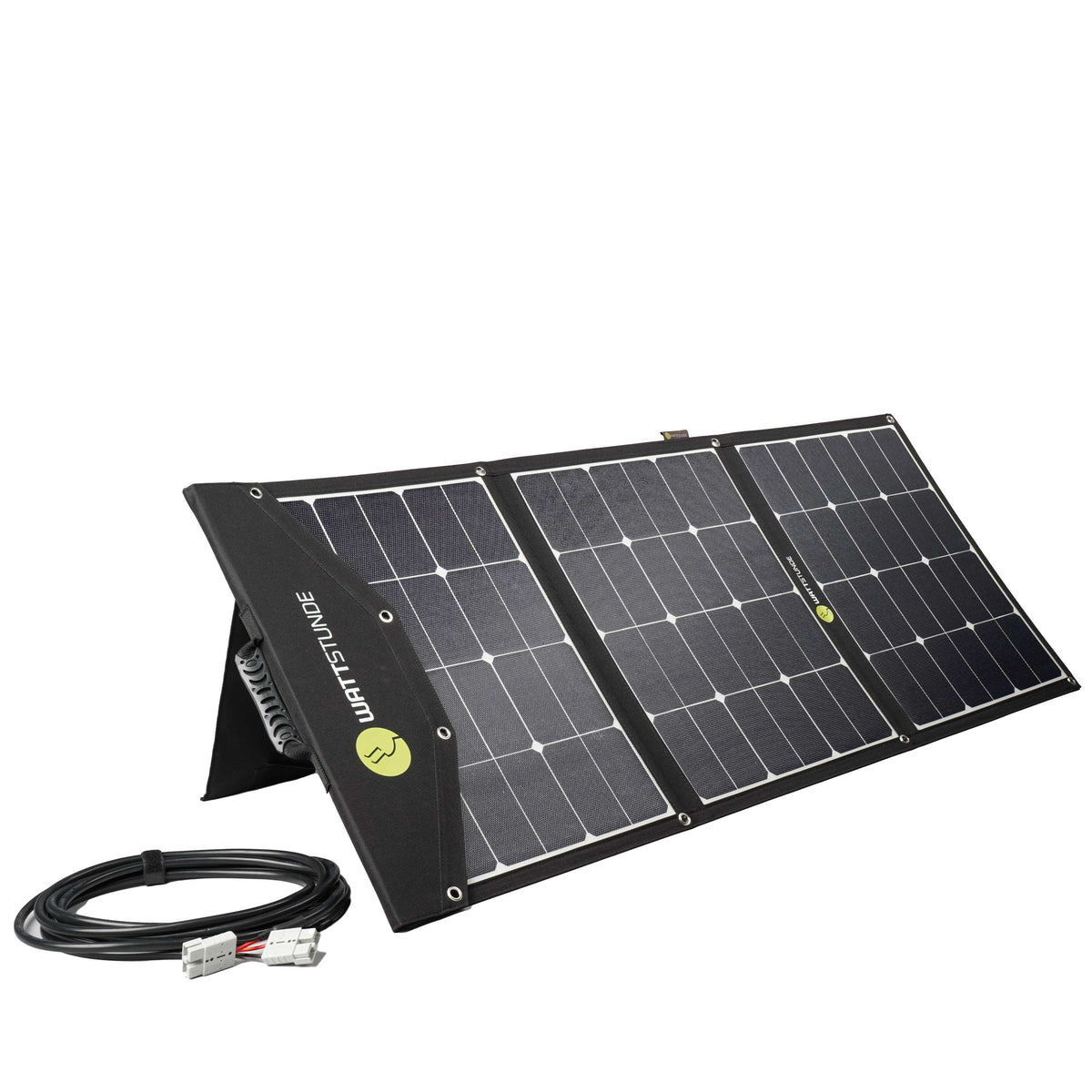 140 Wp WATTSTUNDE® Autarkie-Set | NOVA Base² 100 Ah + Victron SmartSolar MPPT 75/15 + Adapter- & Sicherungskabel