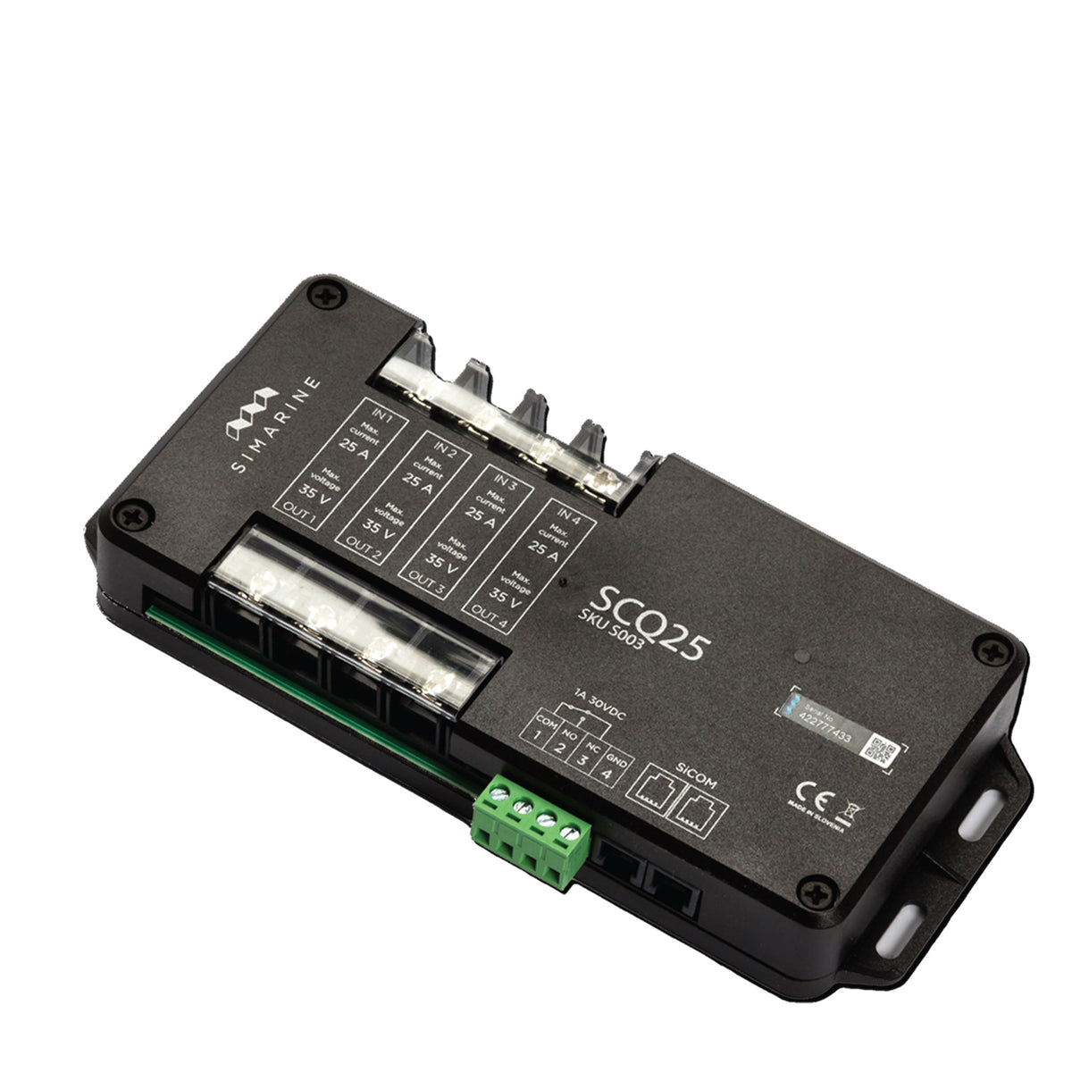 Simarine PICO Blue Set Rev2 - Batteriemonitor, Tankelektrode und 2 x Shunt Schwarz-mit Einbaurahmen
