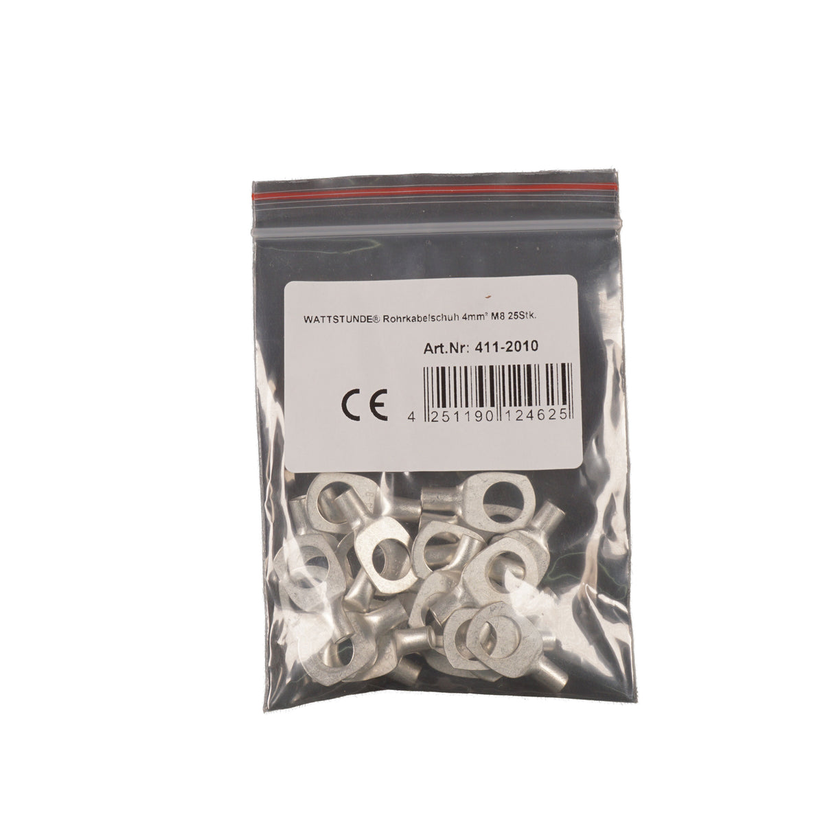 WATTSTUNDE® Rohrkabelschuh 4 mm² M8 25 Stk.