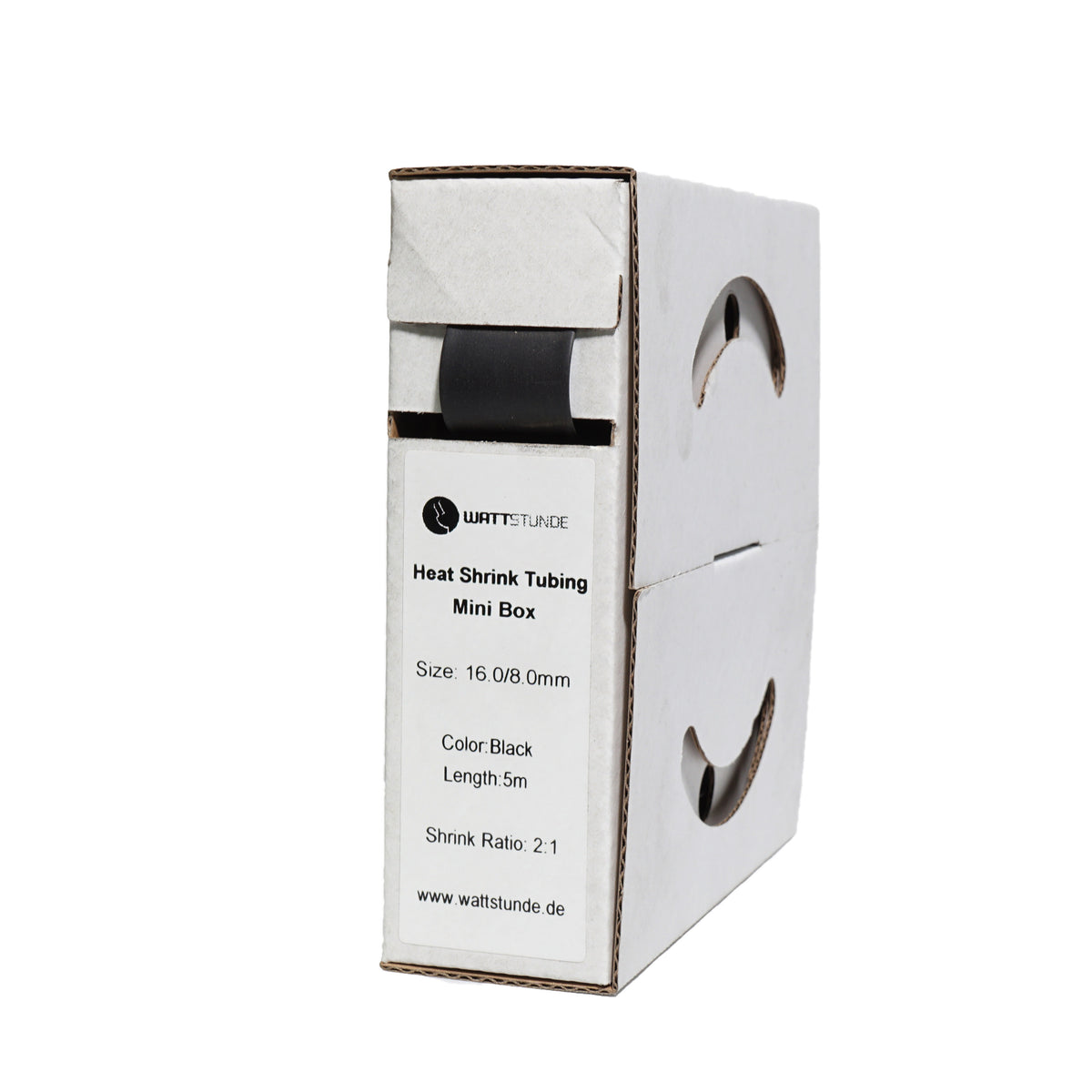 WATTSTUNDE® Schrumpfschlauch 2:1 Box 16,0/8,0 schwarz