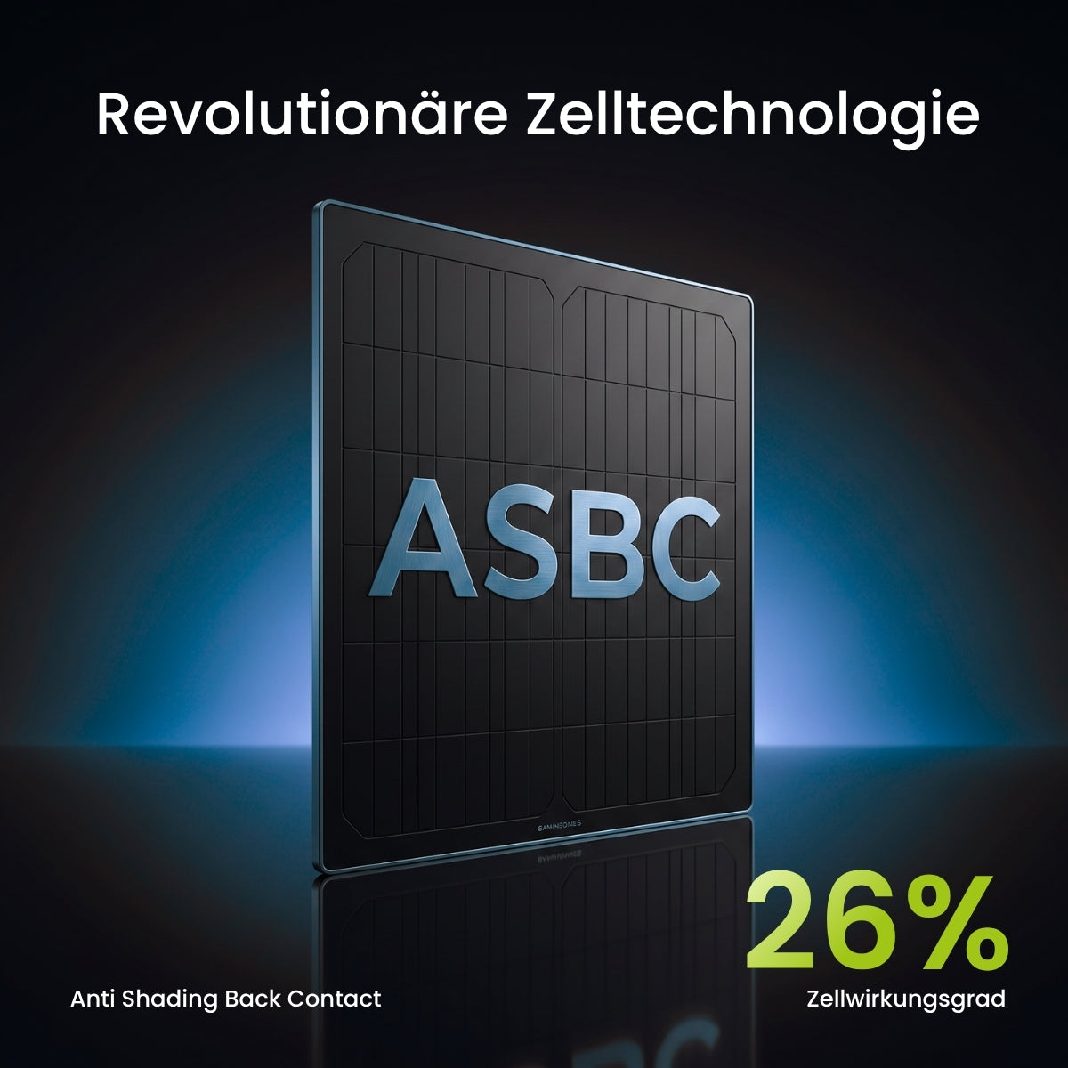 WATTSTUNDE® SOLA Frame Shadow Solarmodul 150 W
