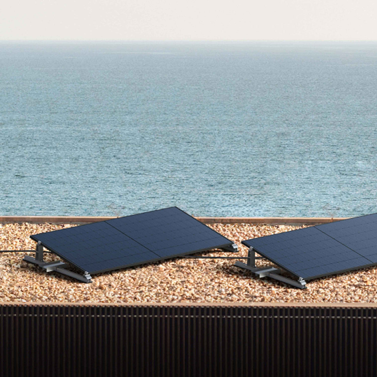 1500 W EcoFlow STREAM Pro Balcony Power Plant | Set with microinverter and 3x 500 W DAH bifacial solar modules with flat roof mounting and 1.92 kWh storage