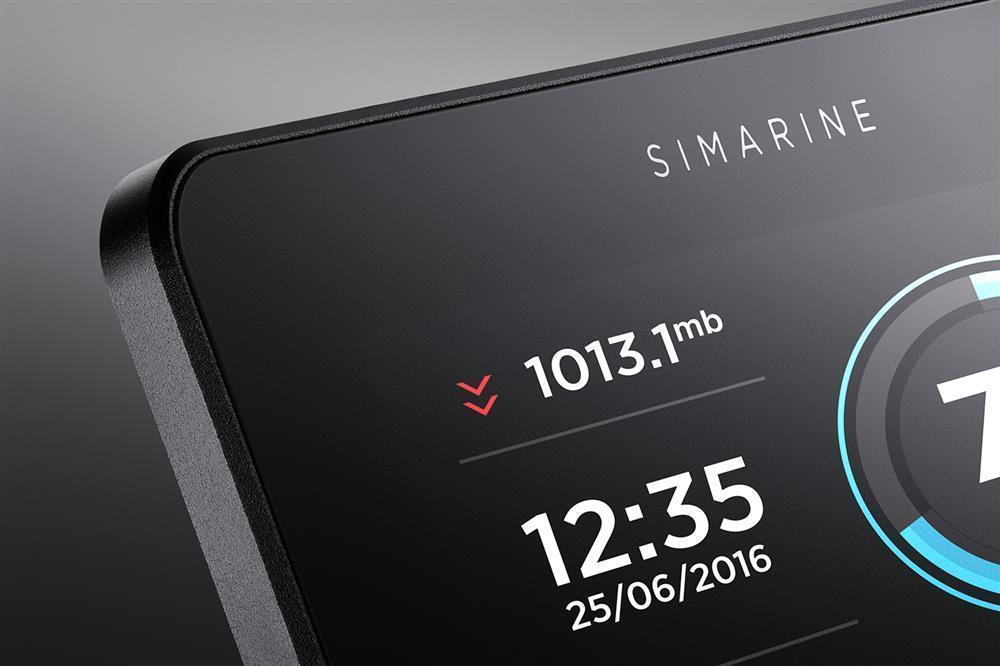Simarine PICO Batteriemonitor - mit Rahmen silber