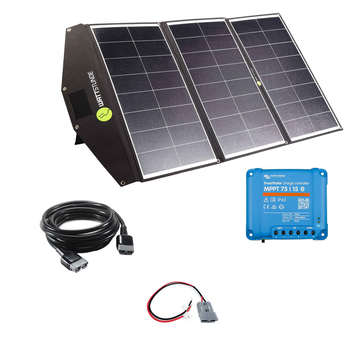 WATTSTUNDE SOLA Ease 200W SunFolder Solar Bag Variation Set Victron SmartSolar 75/15 No