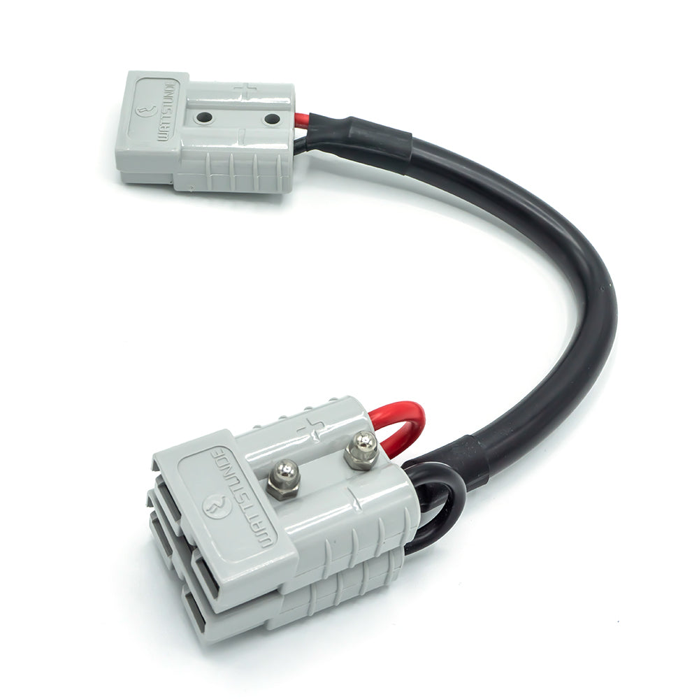 WATTSTUNDE® Adapterkabel (2x)4 mm² A50/2xA50 (Parallel) 20 cm schwarz