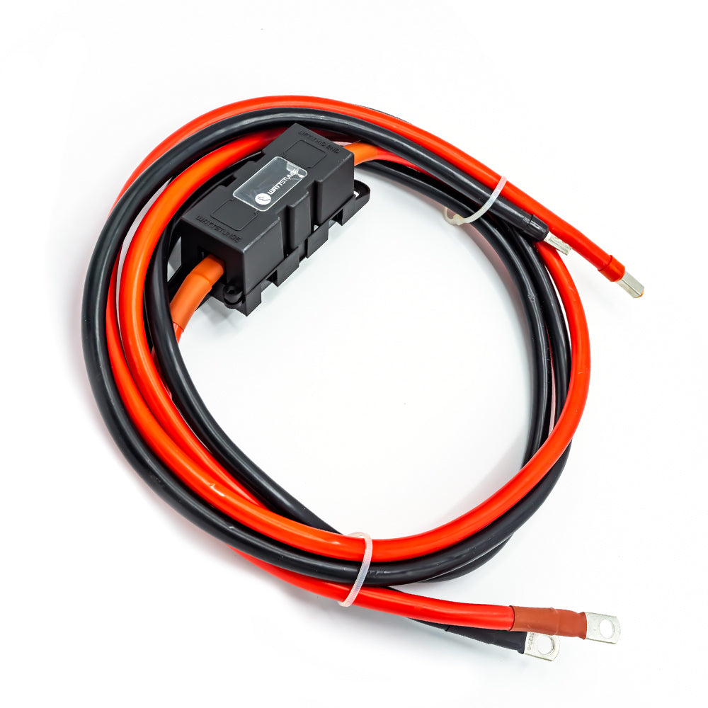 WATTSTUNDE® 25 mm² Anschlusskabel BAKA25-FH 200 cm mit ANM Hochlast Sicherungshalter