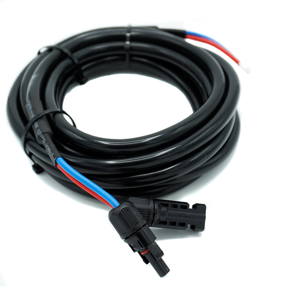 WATTSTUNDE® DAC 6.10 Anschlusskabel Solarmodul zu Laderegler 10 Meter 2 x 6 mm²