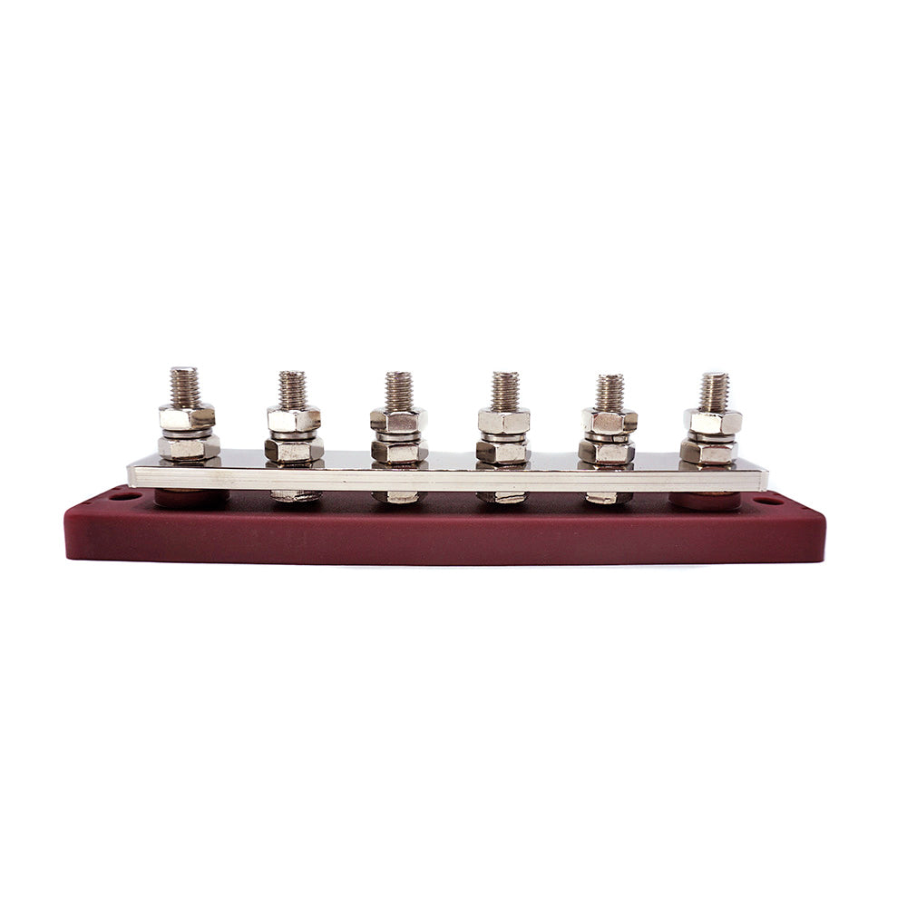WATTSTUNDE® Busbar 6xM8 450 A / 70 V rot
