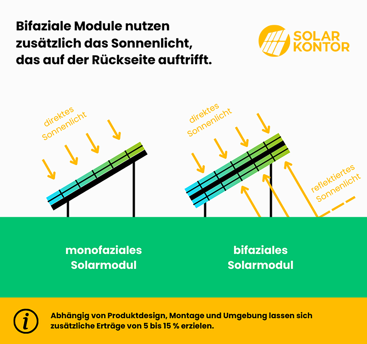 DAH Solar Solarmodul 500 Wp - bifazial