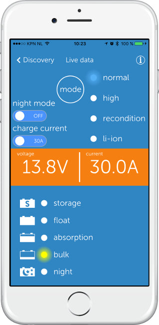 Victron Blue Smart IP22 Batterieladegerät Bluetooth 12/20 1 Ausgang