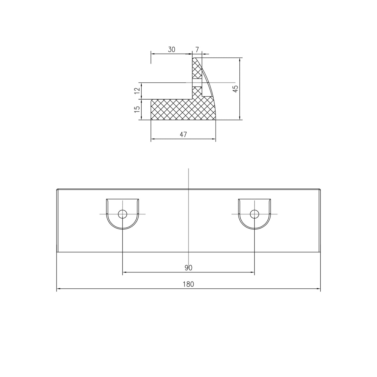 WATTSTUNDE® MOUNT Solarmodul Halterung short schwarz