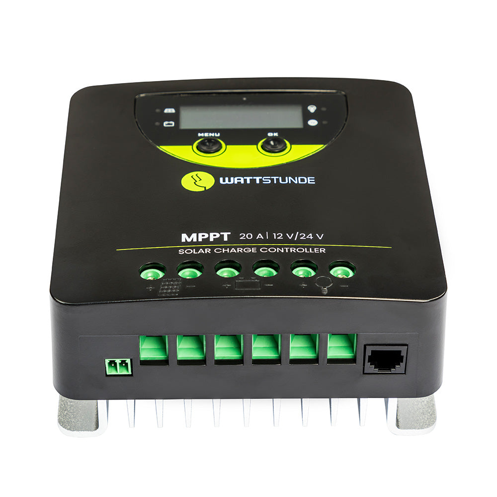 WATTSTUNDE® 20 A 90 V MPPT Solar Laderegler WLR-BT 20.90 MPPT 12 / 24 V