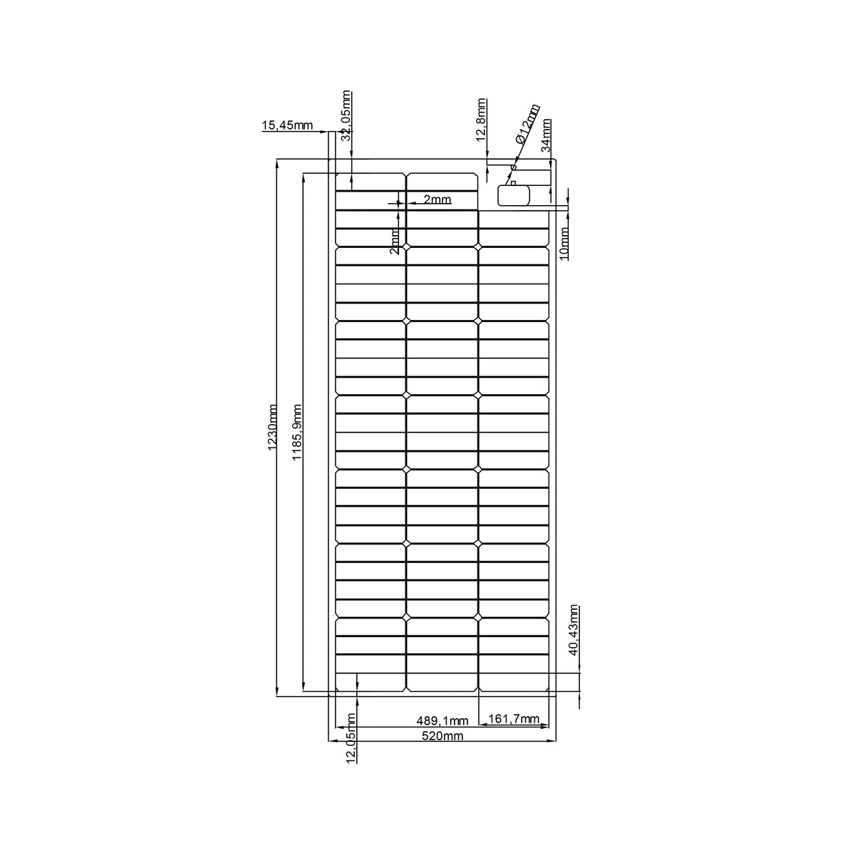 WATTSTUNDE® SOLA Flex Daylight 125 Wp HV