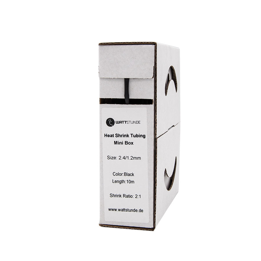 WATTSTUNDE® Schrumpfschlauch 2:1 Box 2,4/1,2 schwarz