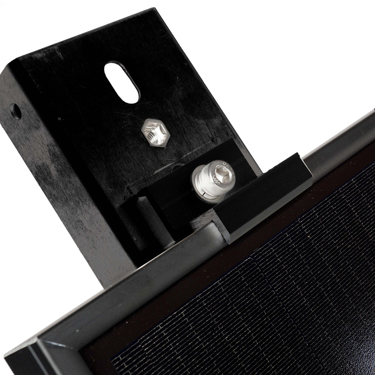 WATTSTUNDE® Flachdach Solarmodul Halterung HST120 schwarz
