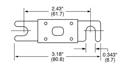 300-32805 - Victron Hochlast Sicherung CNN 325A/80V für Lynx shunt (1)