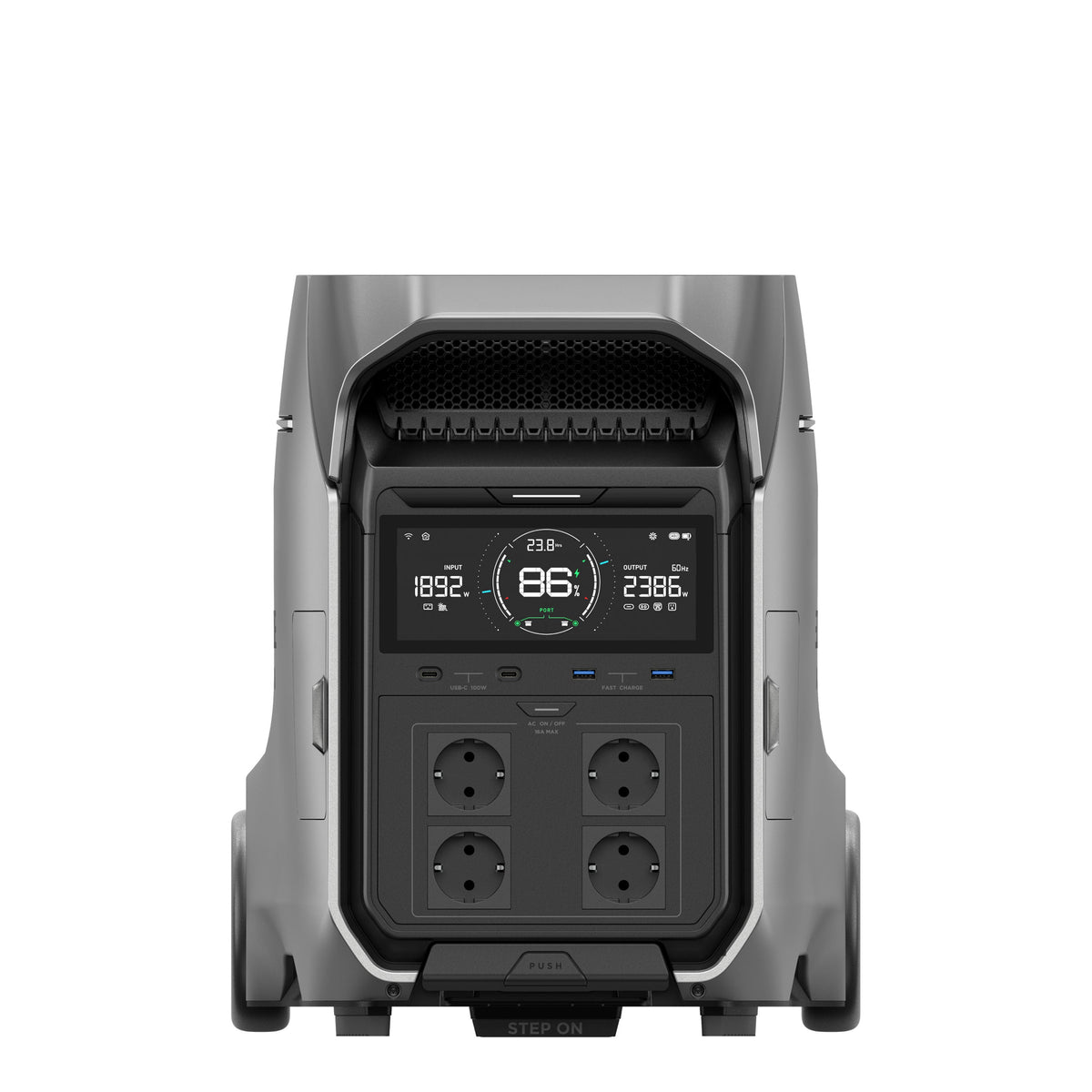 EcoFlow DELTA PRO 3 Powerstation Bundle mit WATTSTUNDE SOLA Ease 200 W SunFolder