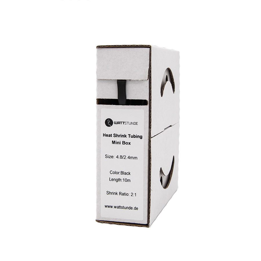 WATTSTUNDE® Schrumpfschlauch 2:1 Box 4,8/2,4 schwarz