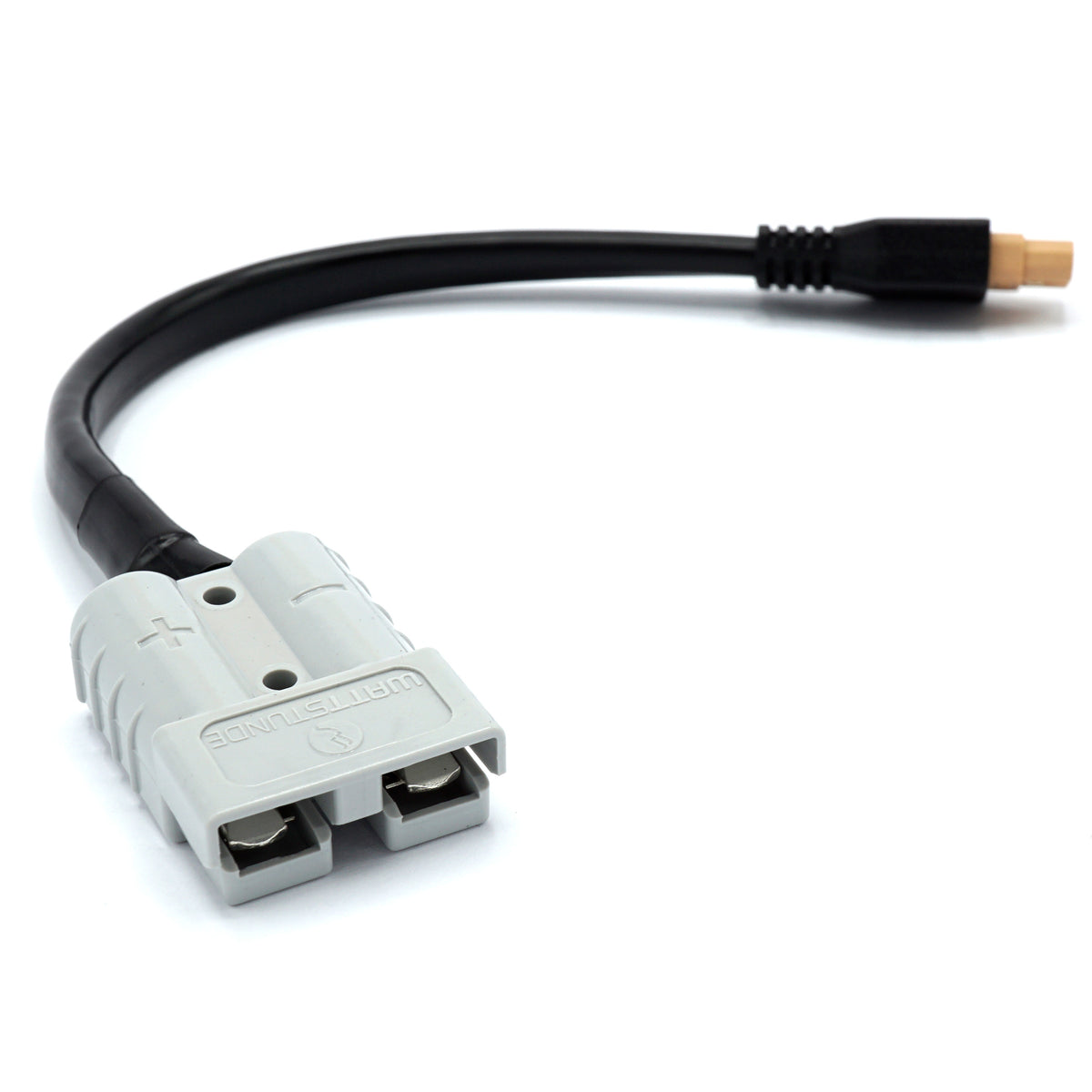WATTSTUNDE® Adapterkabel 4 mm² A50/XT60 weiblich 3Pin 20 cm schwarz