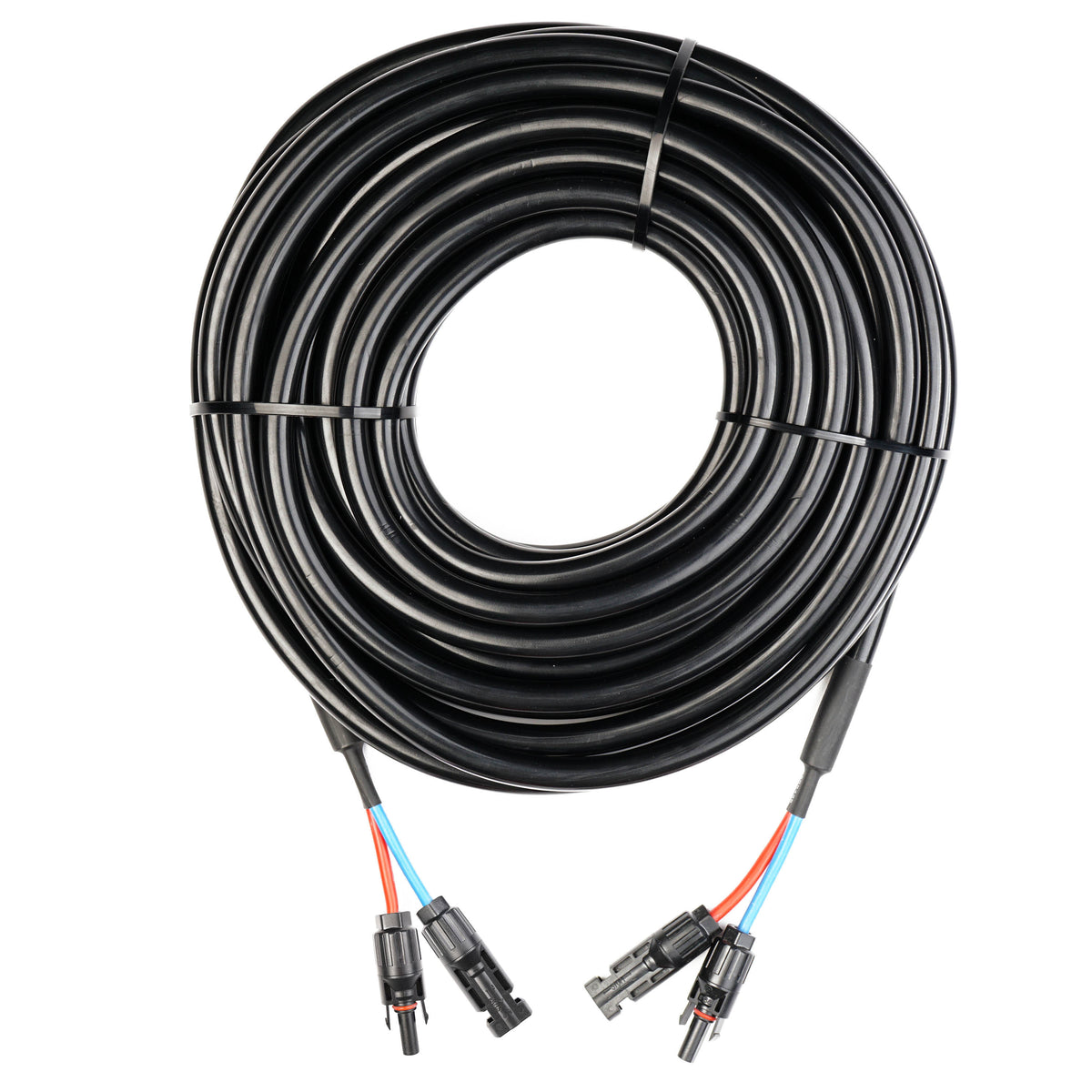 WATTSTUNDE® Verlängerungskabel (2x)6 mm² Typ-MC4/Typ-MC4 15 m schwarz
