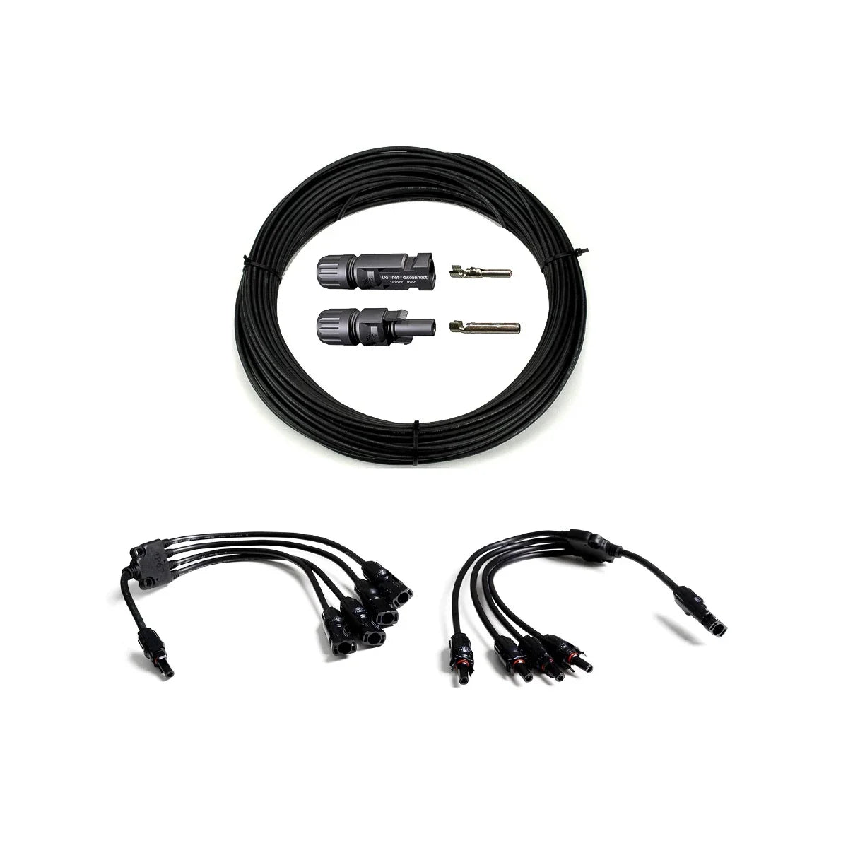 4mm² Anschluss Set IV - 4 Module parallel 5 Meter (L)
