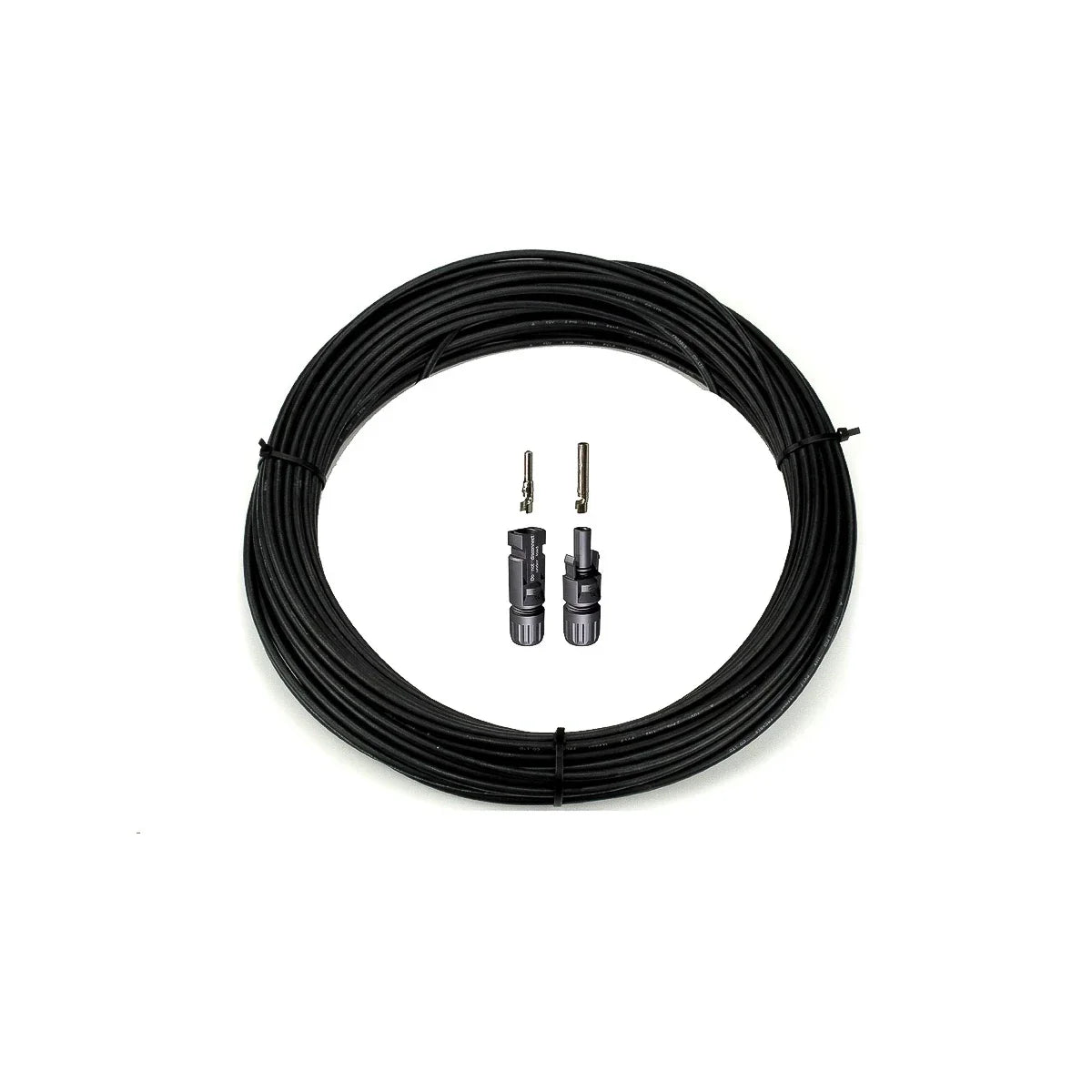 4mm² Solarkabel (L) + MC4 Stecker Set lose (40 Meter)