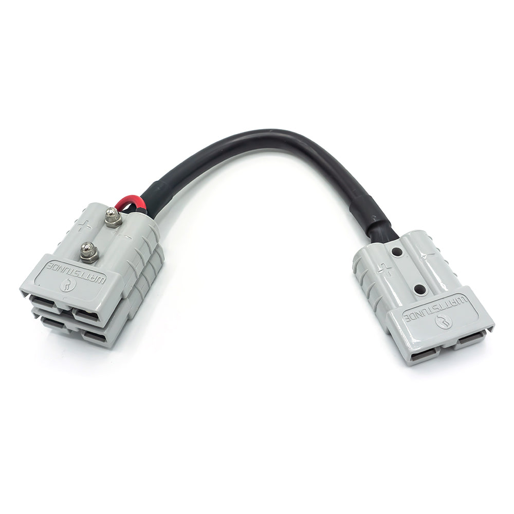 WATTSTUNDE® Adapterkabel (2x)4 mm² A50/2x A50 (Seriell) 20 cm schwarz