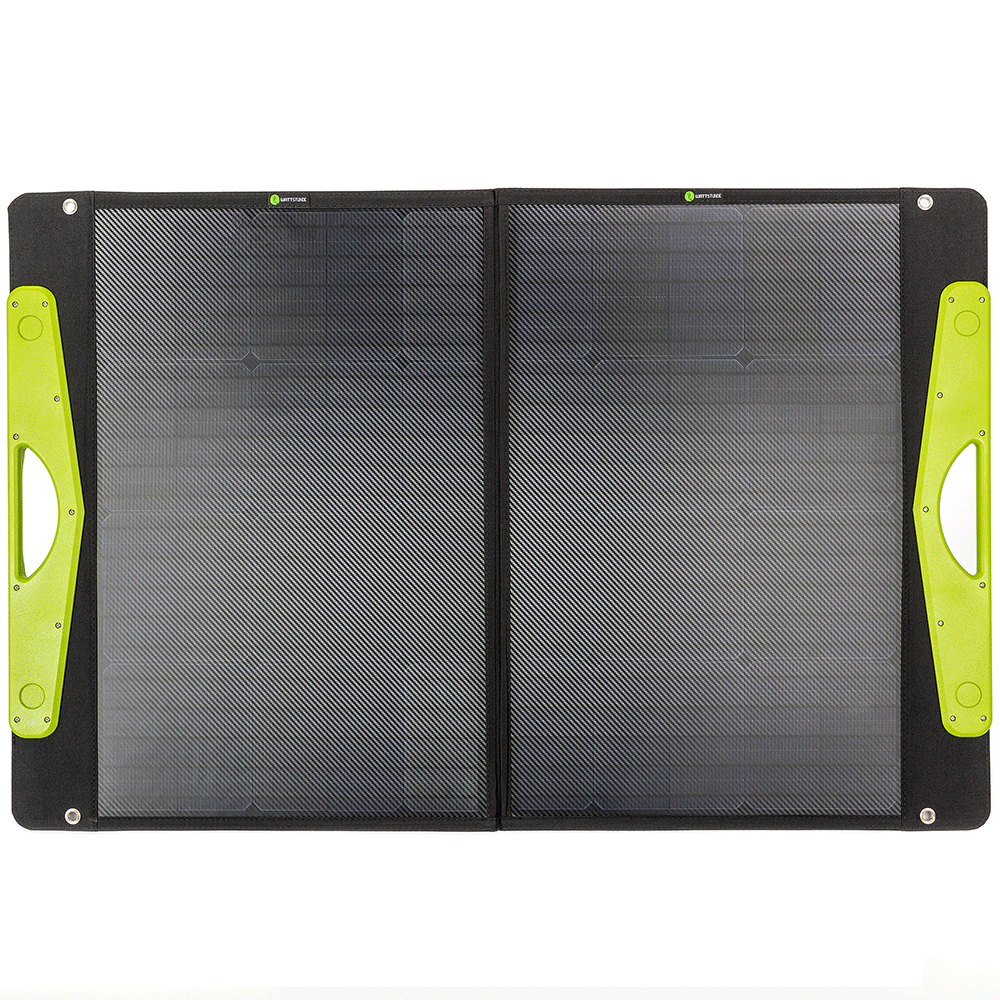 WATTSTUNDE® 100 W SolarBuddy Solartasche WS100SB direkt mit USB Anschluss