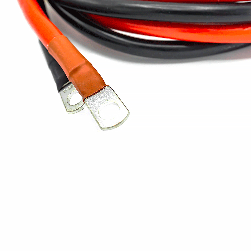 WATTSTUNDE® Fuse Cable (with fuse holder) 2 x 16 mm² M8/ferrule 1 m red/black